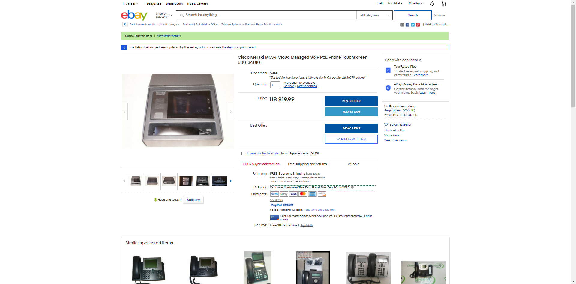 eBay Screenshot